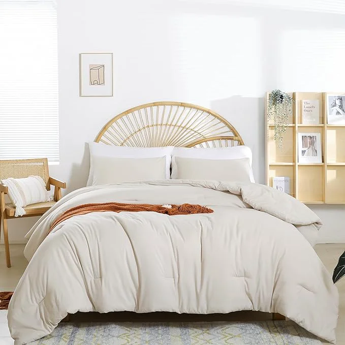 World-Class weigelia Beige Comforter Set King Size Verified