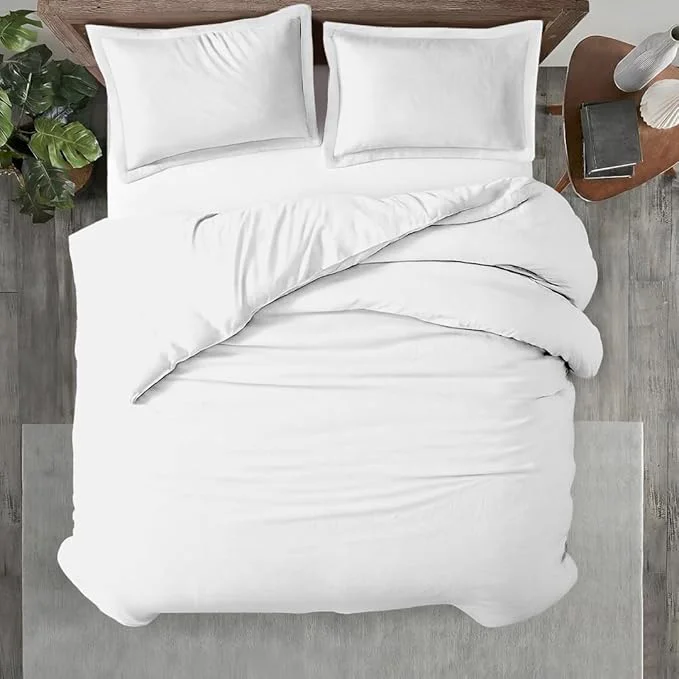 Detailed Kotton Culture 3 Pc Duvet Cover King Size Set- Egyptian Cotton 600 Thread Next-Generation