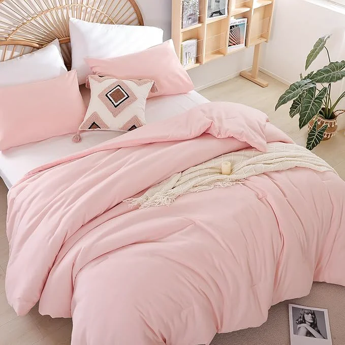 Consistent weigelia Blush Pink Comforter Set Twin Boho Pink Twin Comforter Innovative