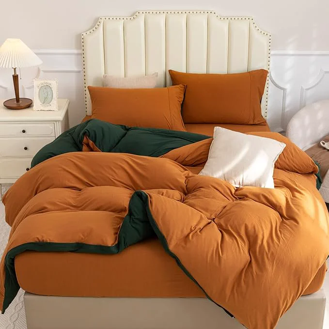 Classic PURE ERA Jersey Knit Duvet Cover Set T-Shirt Cotton Super Soft Comfy 3pc Proven