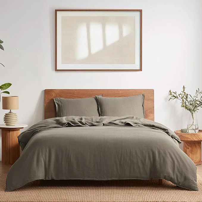 Casual DAPU Linen Duvet Cover Set Soft