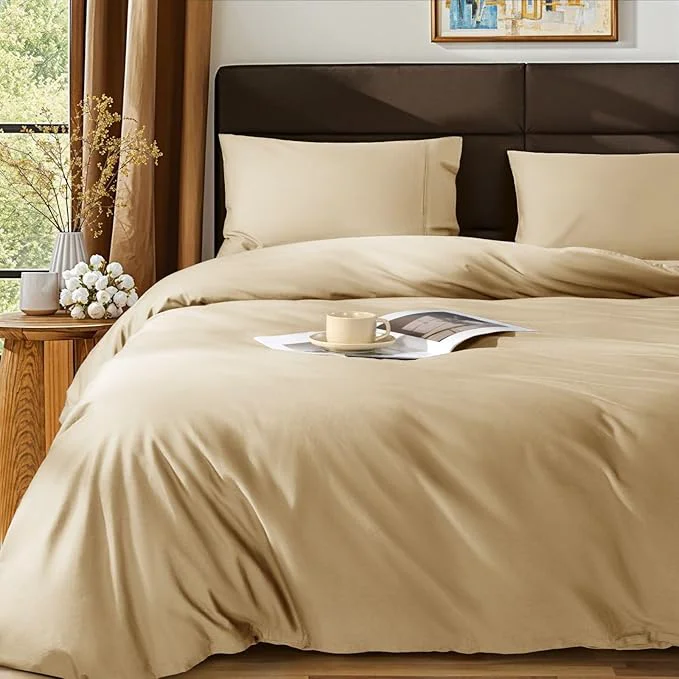 Crafted SONORO KATE Egyptian Cotton Duvet Cover Queen Size 1000 Thread Count Sustainable