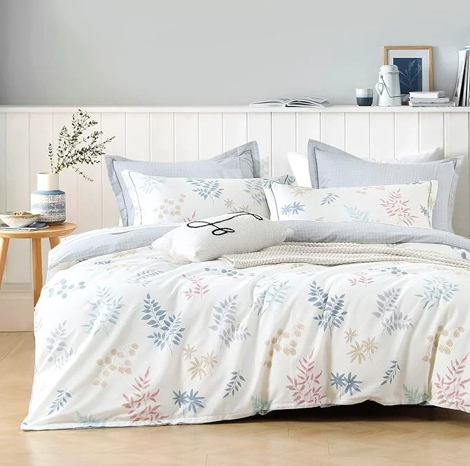 Secure LEMIROE White Cotton Comforter Twin Size 2Pcs Prestigious