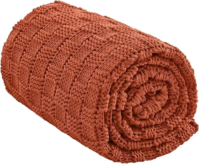 Sustainable Knitted Weighted Blanket Adults No Beads Heavy Blanket 36 x 48” 3lbs Fashionable