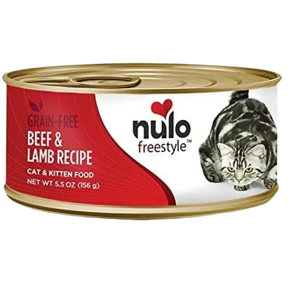 Authentic Nulo style Beef Lamb Canned Cat Food 5.5 oz. Safe
