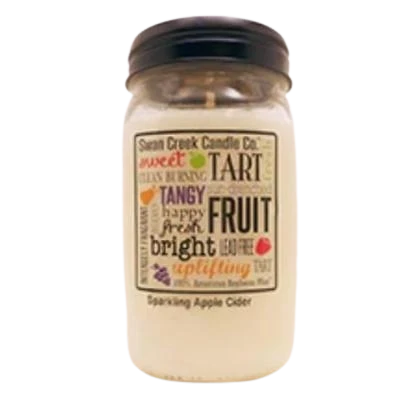 Outstanding Swan Creek Sparkling Apple Cider Pantry Jar Candle 12 oz. Proven