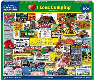 Certified White Mountain Puzzles I Love Camping Puzzle 1000 Piece User-Friendly
