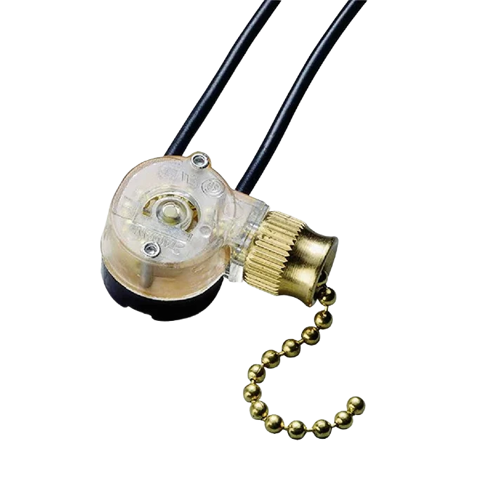 Reusable Gardner Bender 72 In. SPST Cord Single Throw Brass Pull Chain Switch Effective