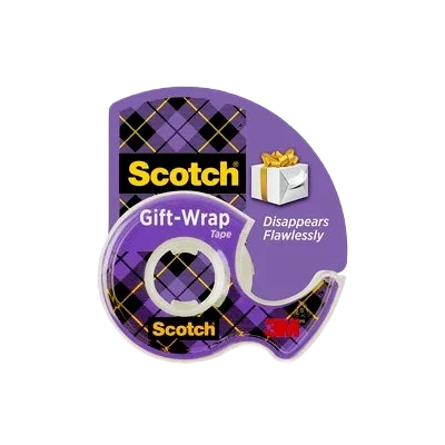 Durable Scotch Gift-Wrap Tape Dispensered Rolls 3-Pack Innovative