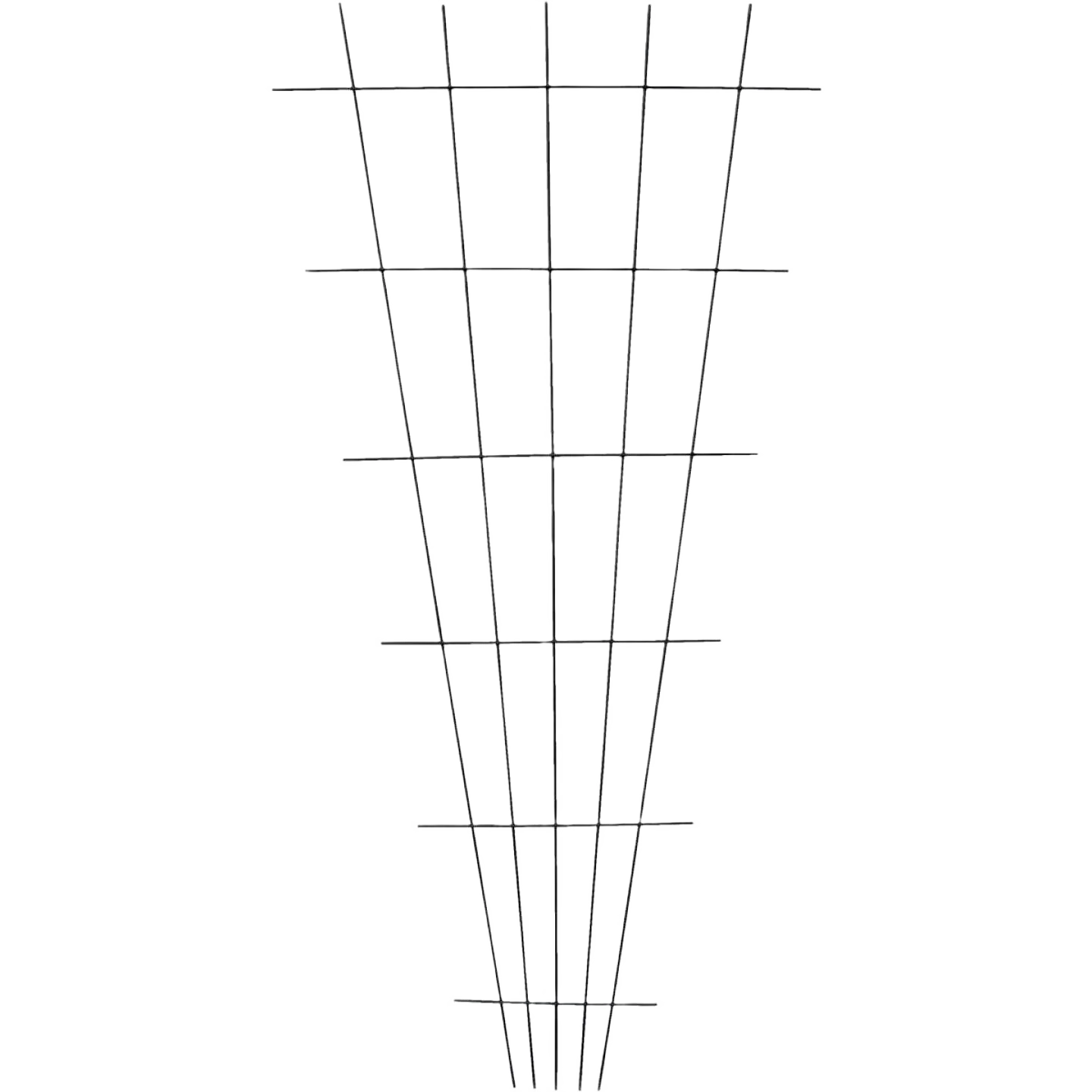 Certified Garden Black Steel Fan Trellis 30 x 59 in. User-Friendly