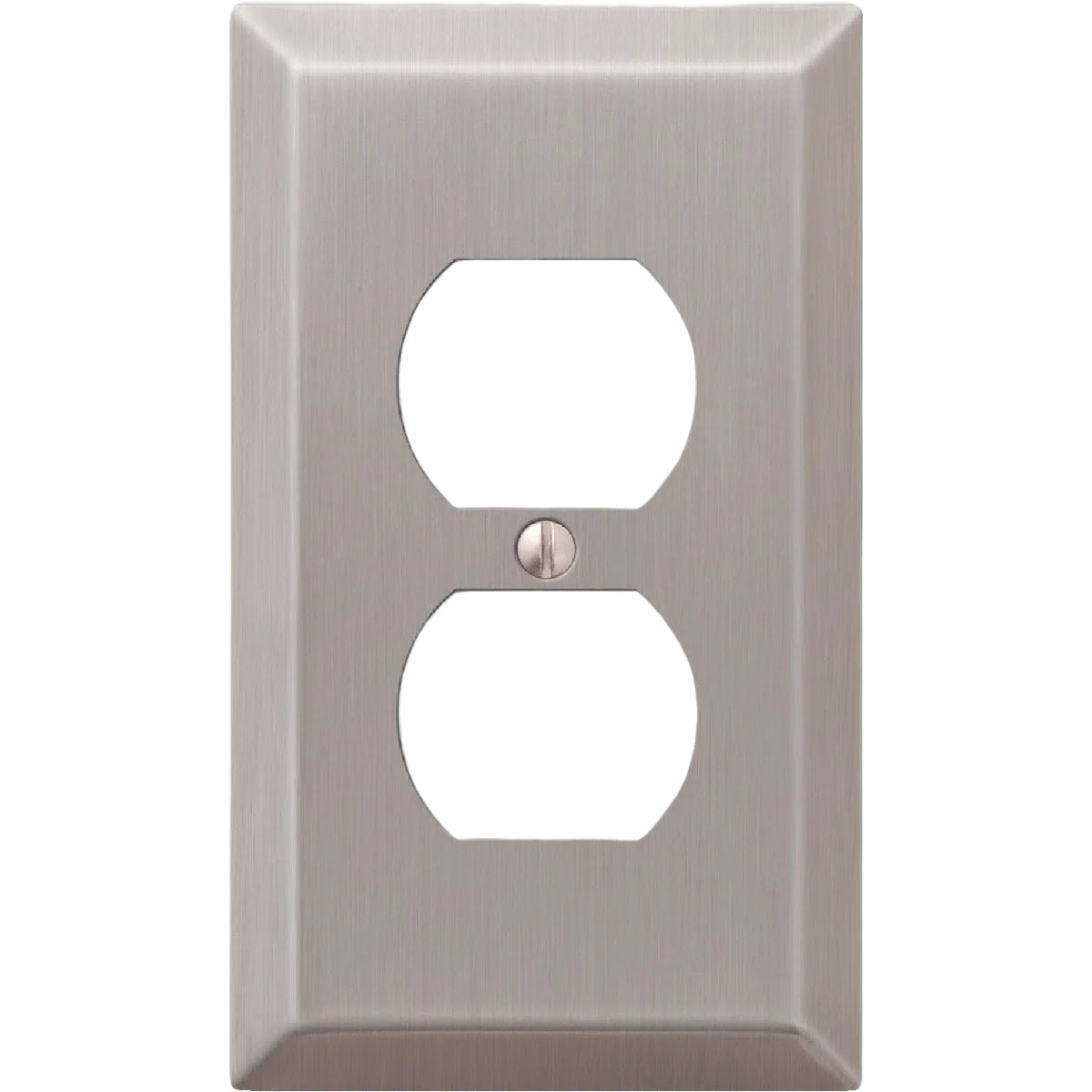 Versatile Amerelle Stamped Steel 1-Gang Outlet Wall Plate Brushed Nickel Unique