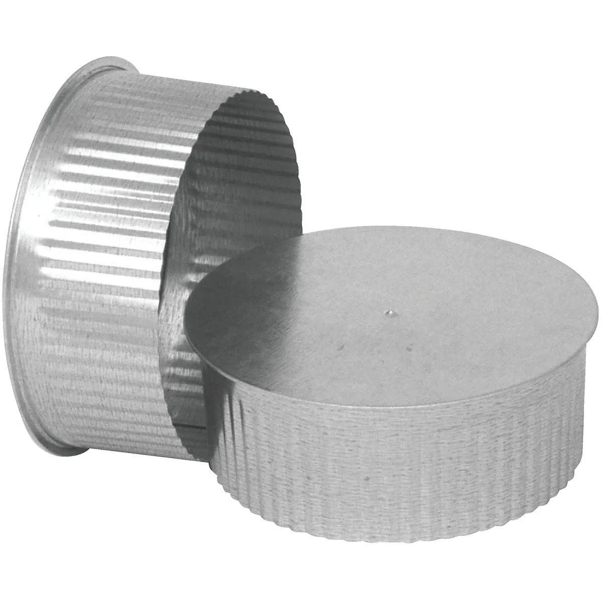 Refined Imperial 30 Ga. 8 In. Galvanized Tee Cap Plug Contemporary