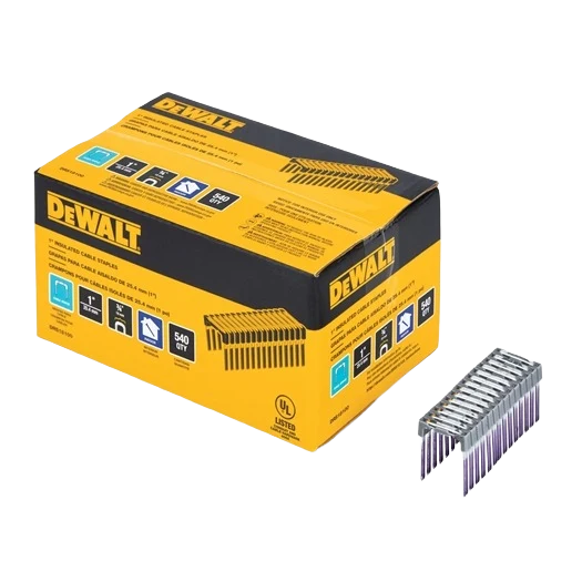 Fast DEWALT 1 Insulated Cable Staples 540-Pack Reliable