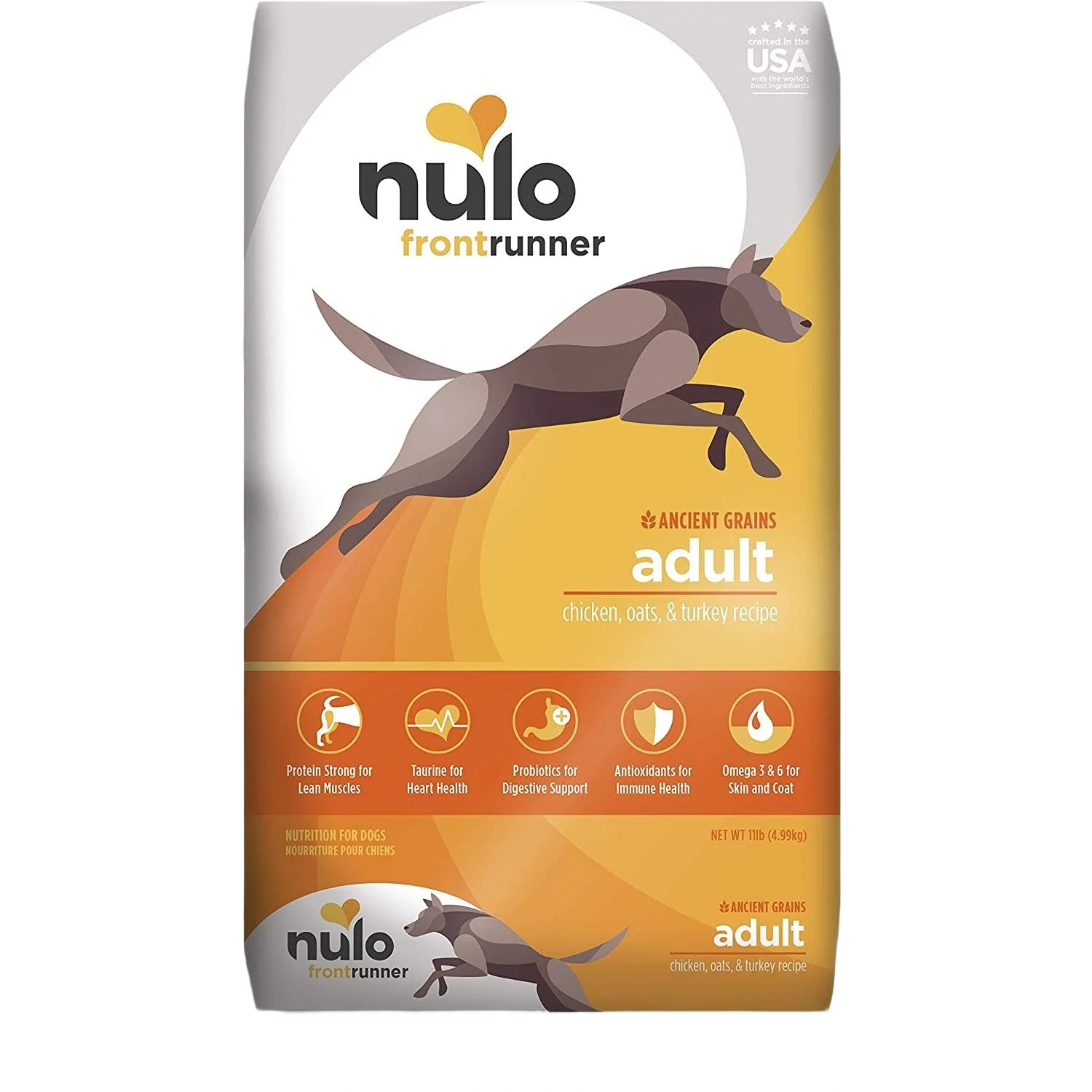 Contemporary Nulo Frontrunner Protein Chicken Oats Turkey Recipe Dry Adult Dog Food 11 lb. Original