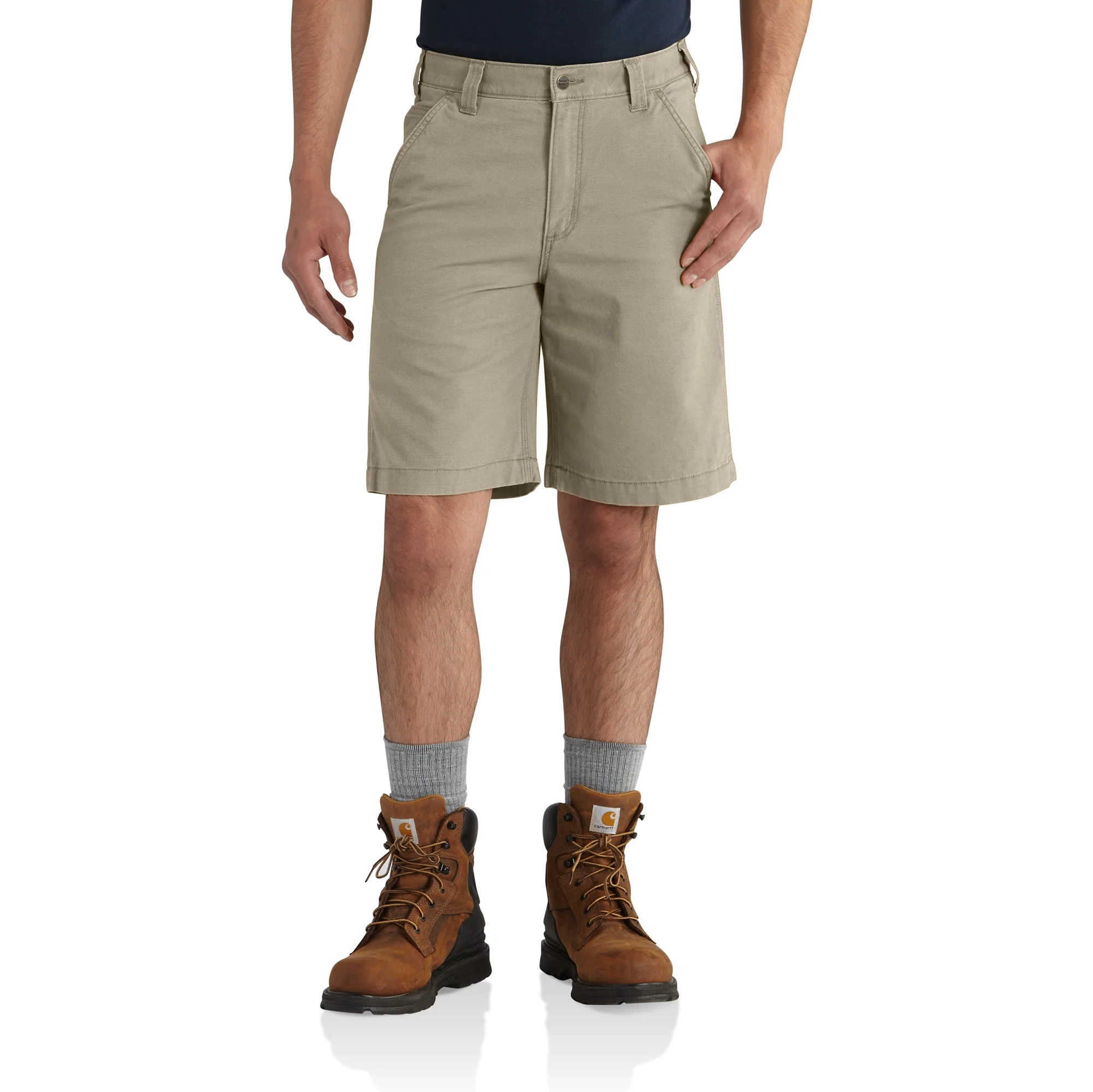 Advanced Carhartt Men’s Tan Rugged Flex Canvas Work Shorts 36 Elite