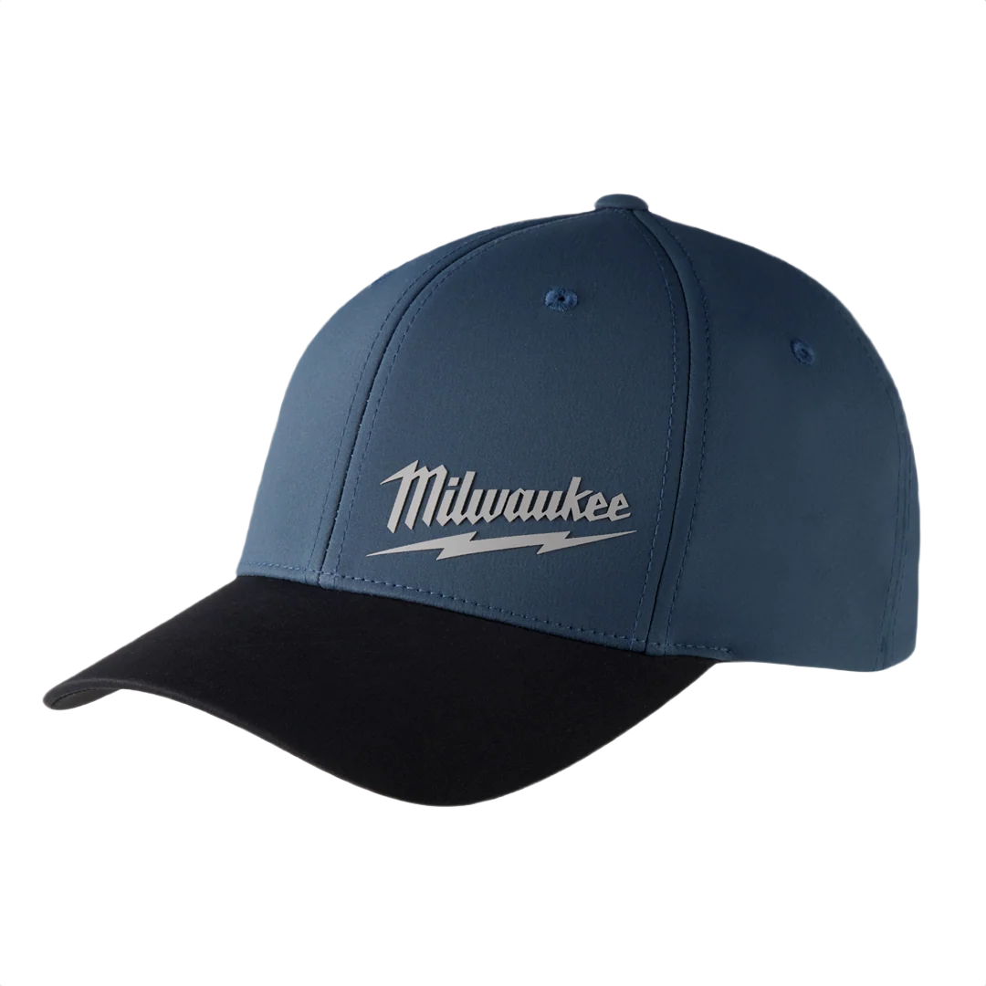 Elite Milwaukee Blue WORKSKIN™ Performance Fitted Hat L XL Powerful