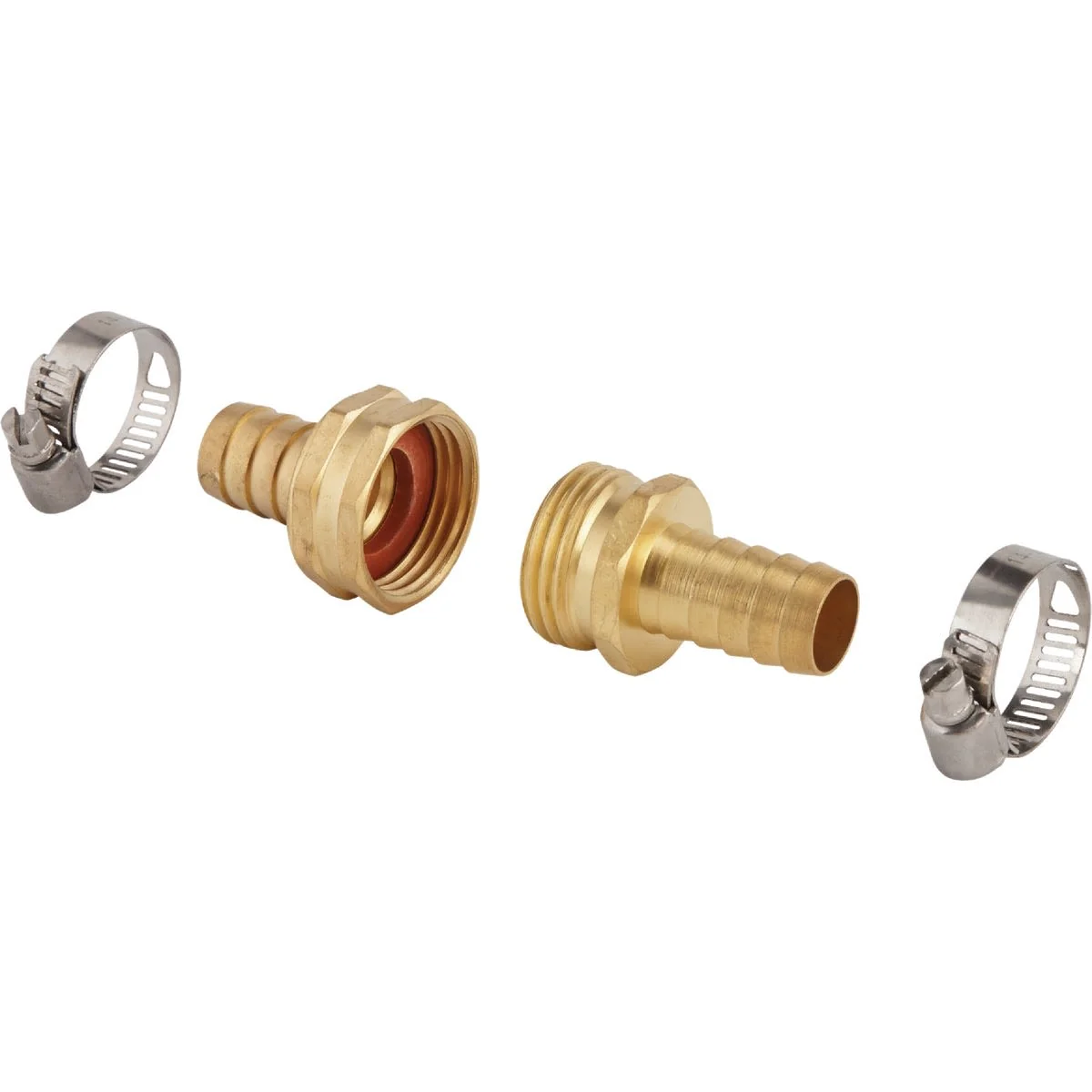 Stylish Garden Heavy-Duty Brass Hose Mender 5 8 in. Solid