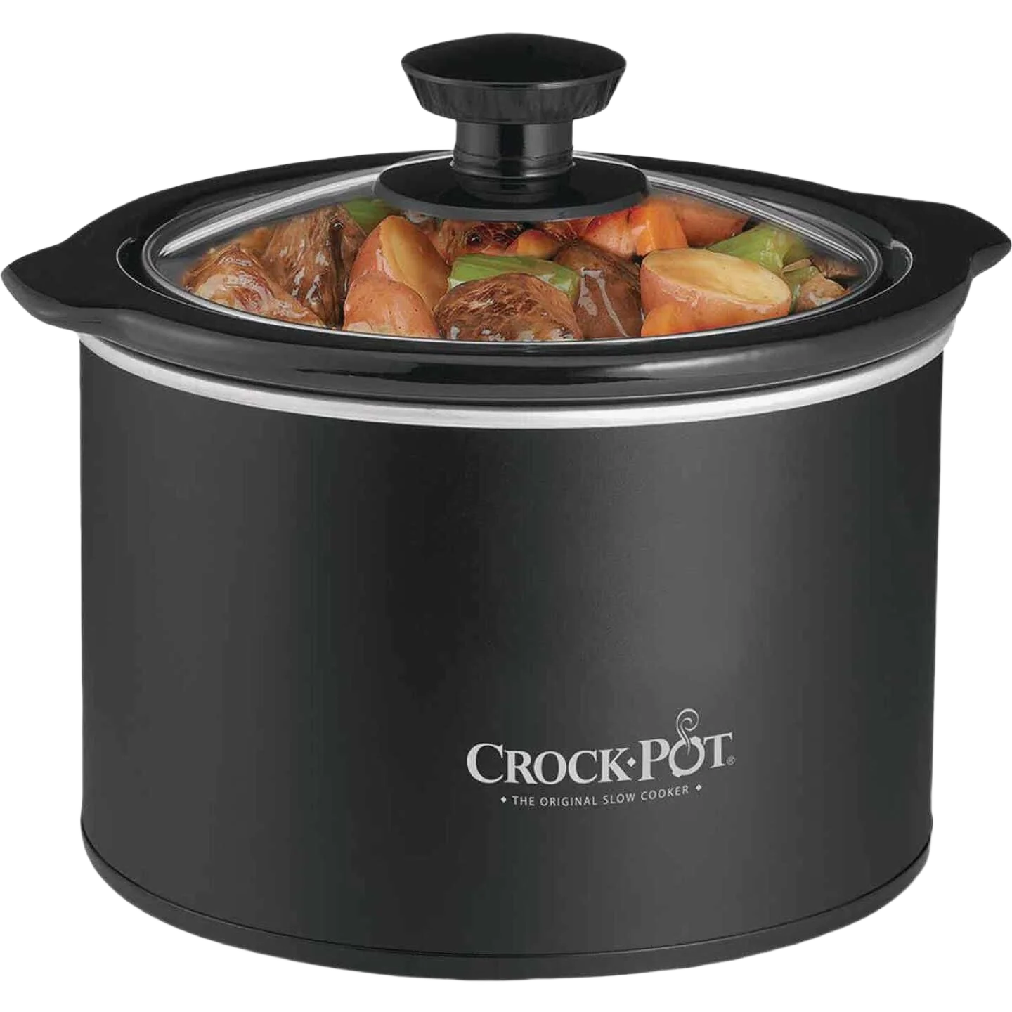 Advanced Crock-Pot Black Round Manual Slow Cooker 1.5 Quart Detailed