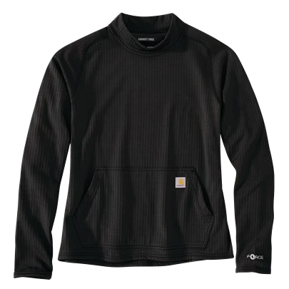 Natural Carhartt Small Black Womens Force Relaxed Fit Long-Sleeve Pullover Advanced