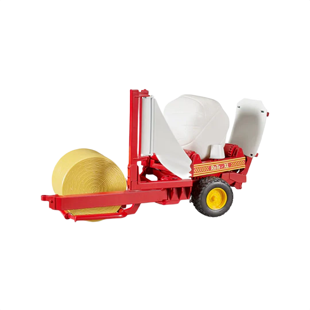 Practical Bruder Bale Wrapper w Wrapped and Unwrapped Bales World-Class