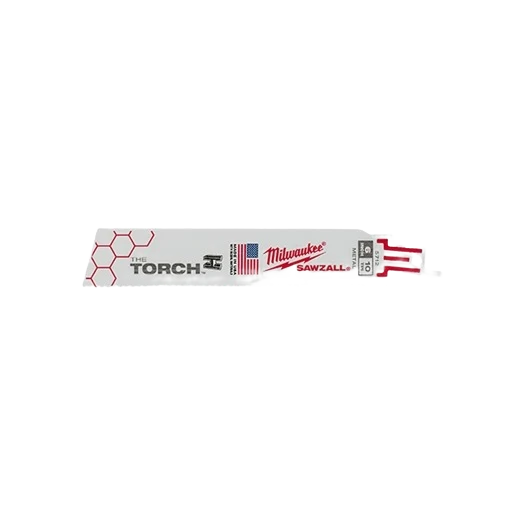 Green Milwaukee SAWZALL® The TORCH™ 6 18-TPI Metal Demolition Blades 5-Pack Fine Crafted