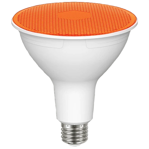 Contemporary Satco 11.5 Watt PAR38 LED Amber Flood Light Efficient