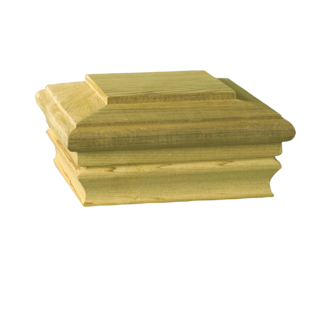 Sophisticated Deckorators 4 in. x 4 in. Newport Classic Pressure-Treated Wood Post Cap Carefully Designed
