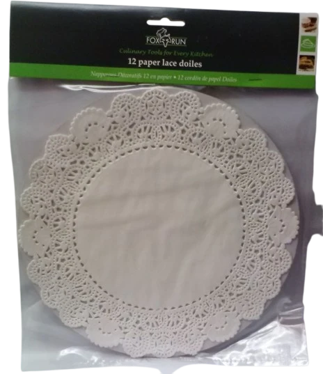 Proven Fox Run Paper Lace Doilies 10 in. Breathable