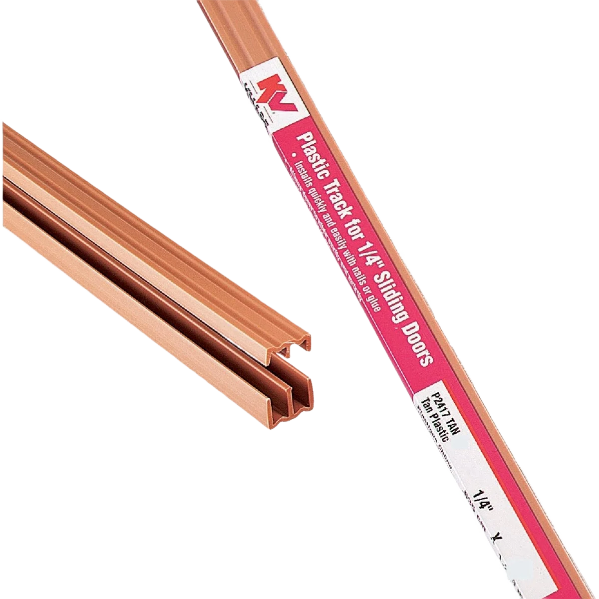 Secure Knape Vogt Plastic Sliding Door Track and Guides 1 4 In. x 72 In. Verified