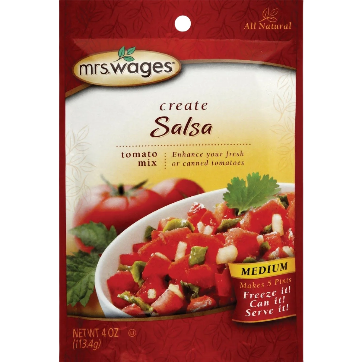 Innovative Mrs. Wages Salsa Tomato Mix 4 oz. Classic