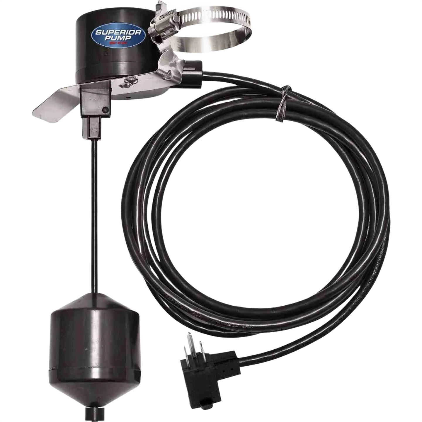 Innovative Superior Pump Vertical Pump Switch with Tapered Float Ball 10 ft. Durable