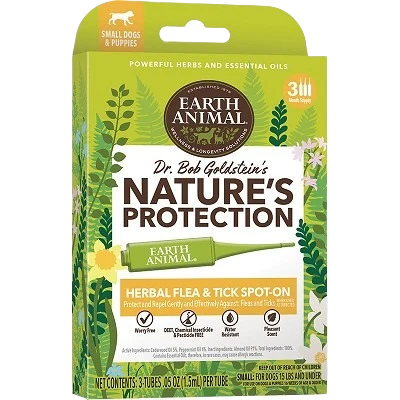 Long-Lasting Earth Animal Herbal Flea Tick Spot-On Treatment for Small Dogs High-Quality
