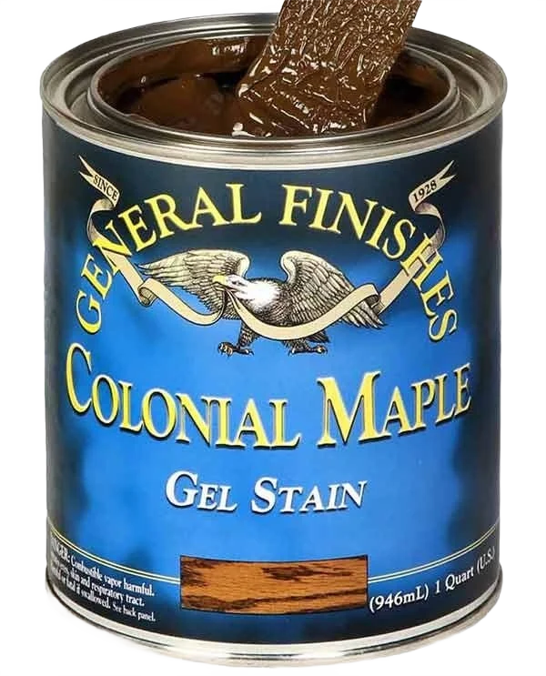 Natural General Finishes Colonial Maple Gel Stain 1 2 Pint Contemporary