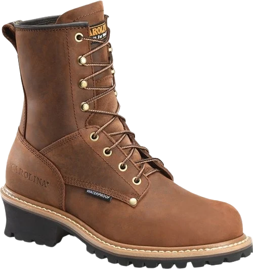 Relaxed Carolina Men’s Elm Waterproof Logger Boots Size 8D Reliable