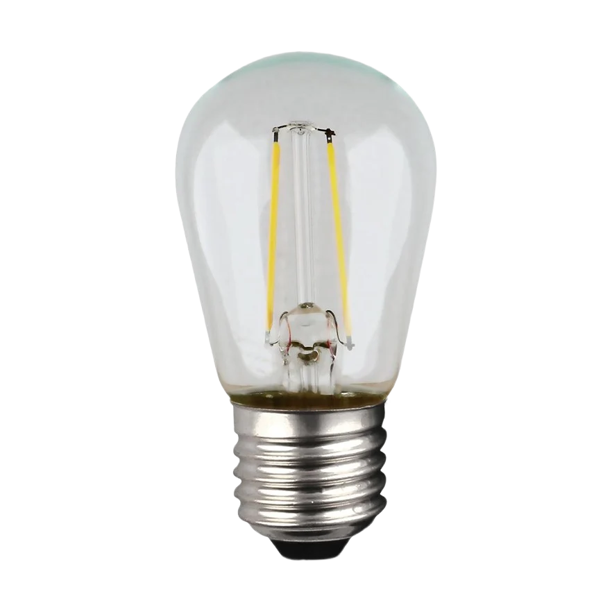 Carefully Designed Satco LED String Light S14 Clear Lamp 4-Pack Durable