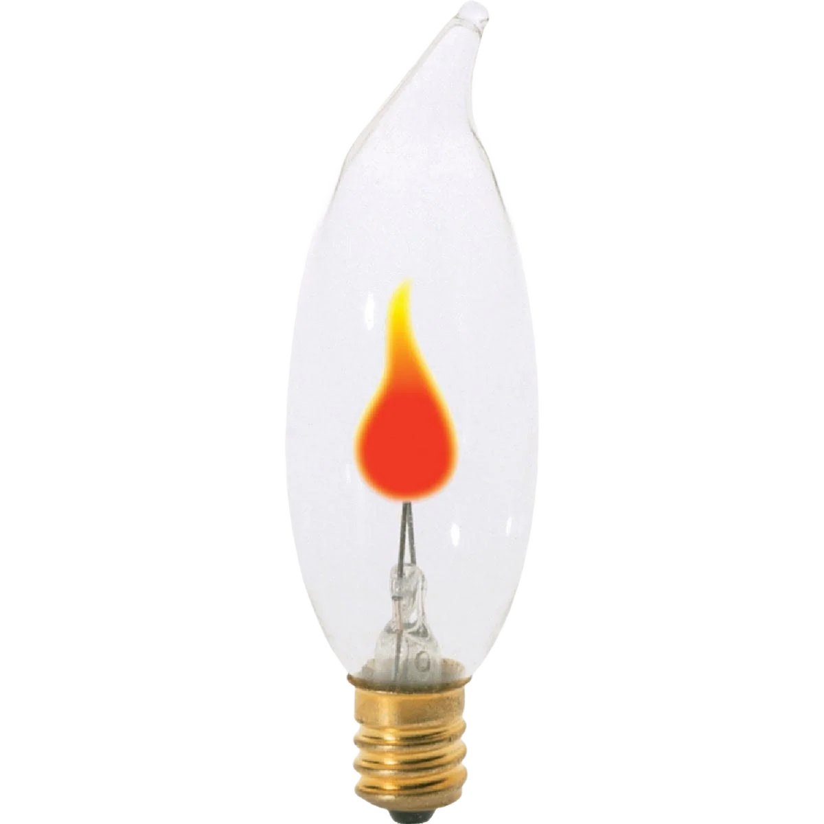 Top-Quality Satco 3 Watt CA8 Incandescent Flicker Flame Decorative Light Bulb Innovative