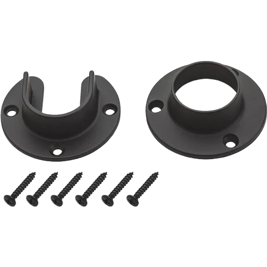 Versatile Stanley Home Designs 1-5 16 Zinc Closet Rod Socket Oil Rubbed Bronze 2-Pack Consistent