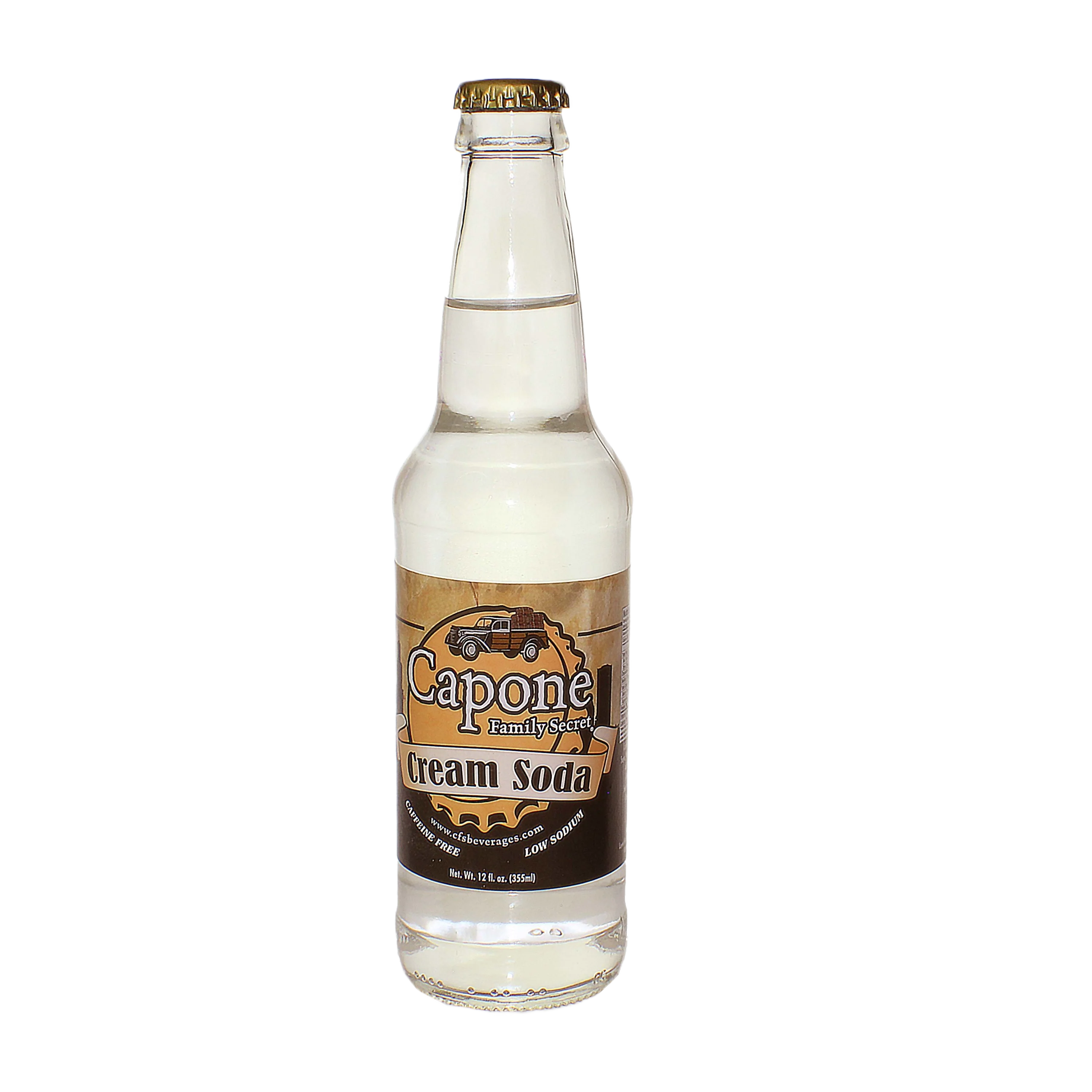 Detailed Capone Cream Soda 12 oz. Exceptional