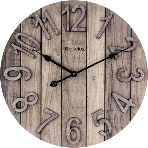 Lightweight Westclox Wood Grain Wall Clock 15.5 in. Next-Generation