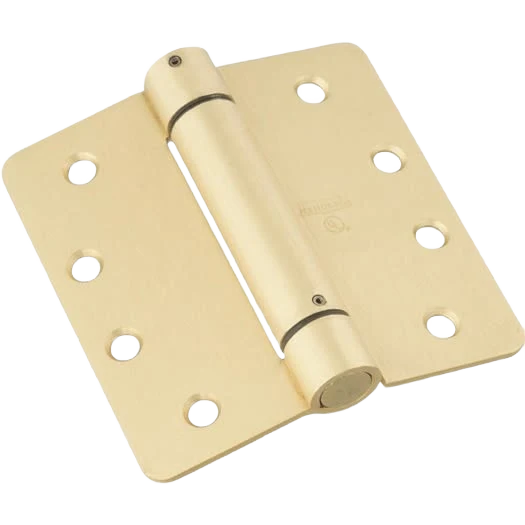 Dependable National Hardware 4 1 4 Radius Brass Spring Door Hinge Enhanced