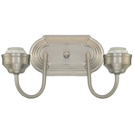 Premium Westinghouse Brushed Nickel 2 Light Indoor Vanity 11 in. Elegant