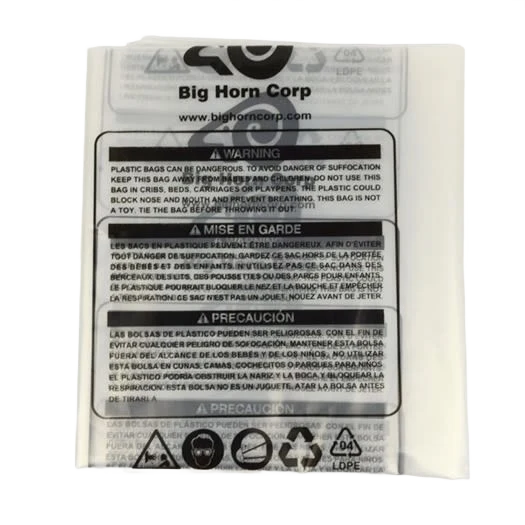 Minimalist Big Horn 26 x 47 Clear Plastic Dust Collection Bag 5-Pack Premium
