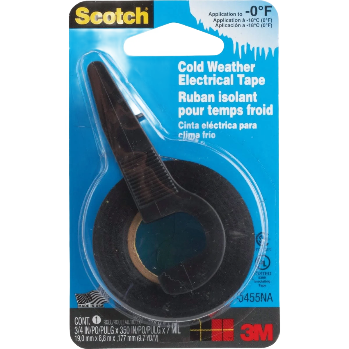 Excellent Scotch Cold Weather Vinyl Plastic Electrical Tape Stylish