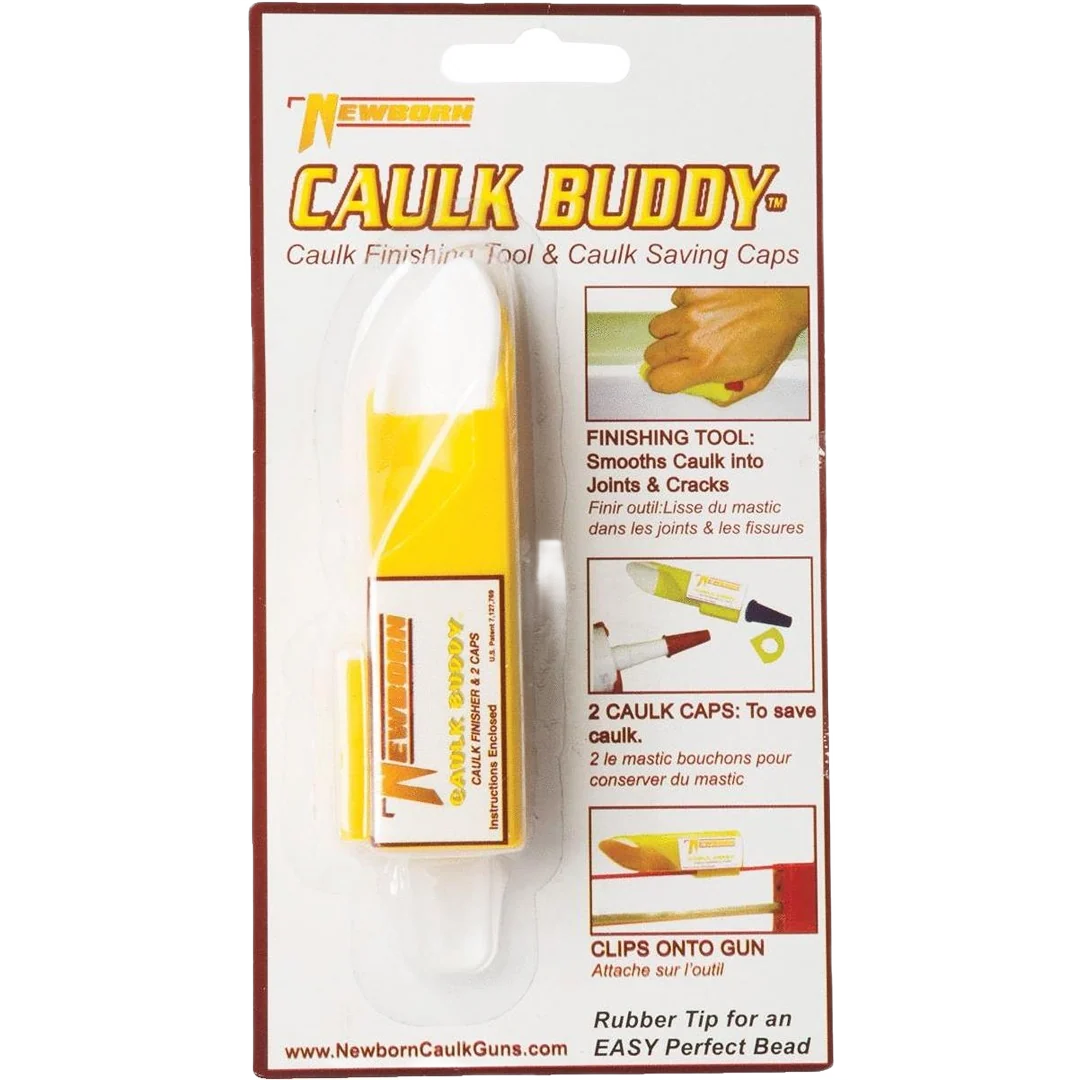 Unique Caulk Buddy Finishing Tool with 2 Nozzle Caps Exceptional