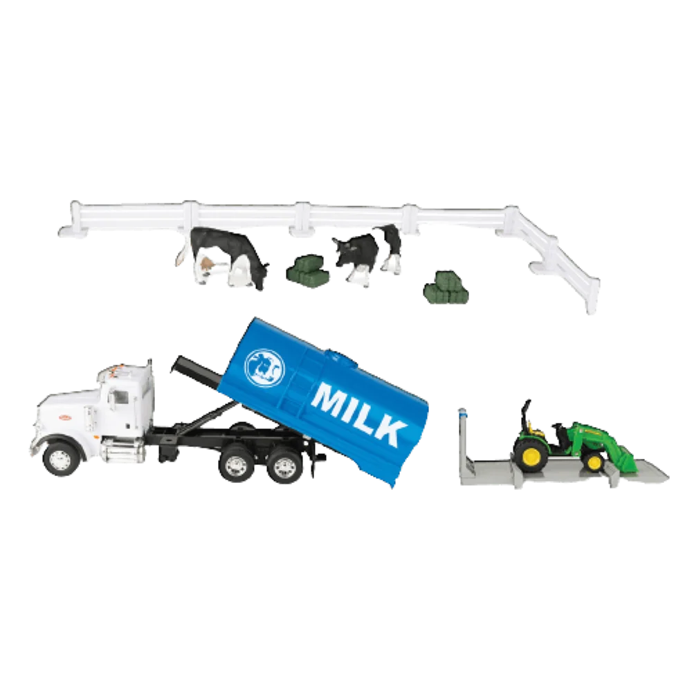 Trendy Tomy John Deere Switch N Load 18-Piece Playset 1 32 Scale Excellent