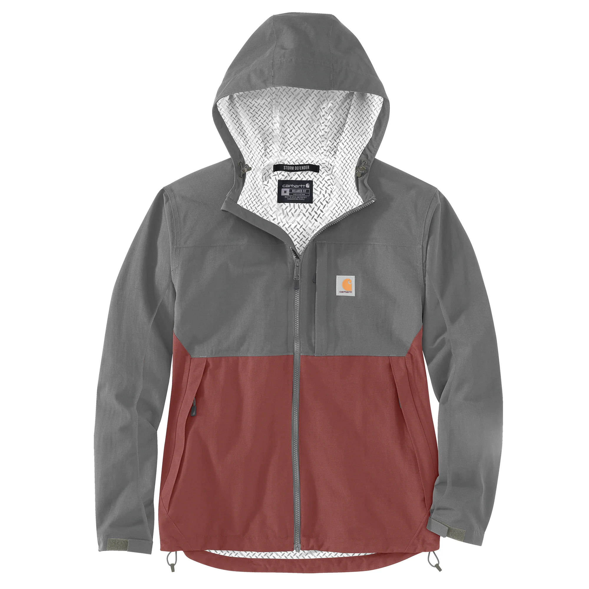 Lightweight Carhartt Men’s Small Steel Apple Butter Storm Defender Packable Jacket Smart