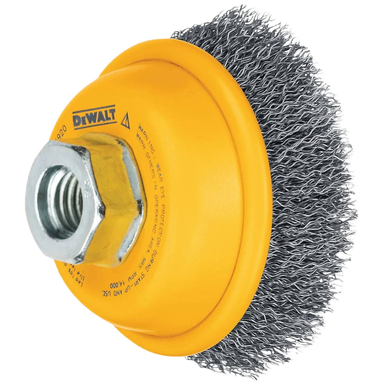Fine DEWALT 3 x 5 8 -11 HP .014 Carbon Crimp Wire Cup Brush First-Class