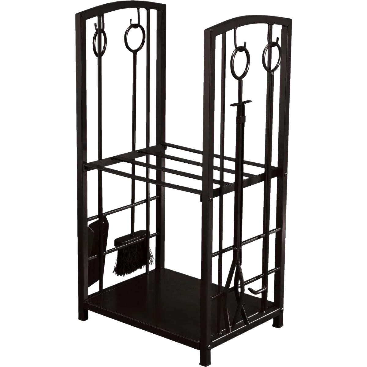 Flexible Home Impressions Fireplace Tool Set with Log Rack Top-Quality