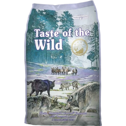 Refined Taste of The Wild Sierra Mountain Roasted Lamb Canine Recipe Dry Dog Food 5 lb. Specialty