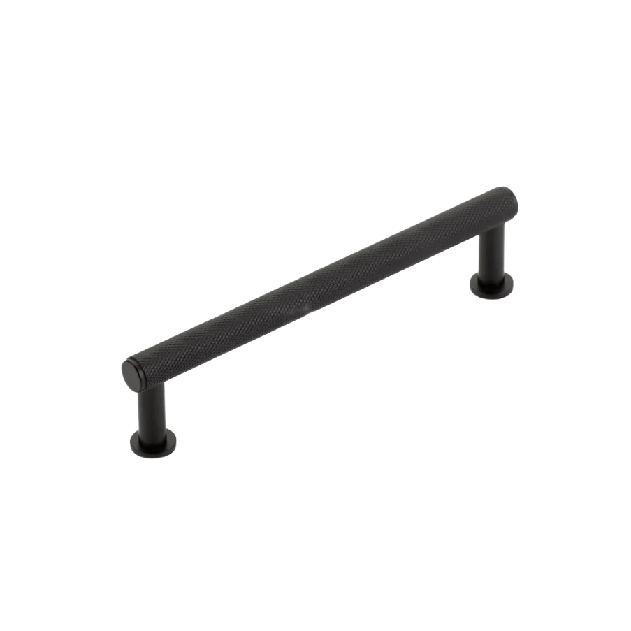 Classic Schaub Pub House Matte Black Knurled Cabinet Pull 5.5 in. Exceptional